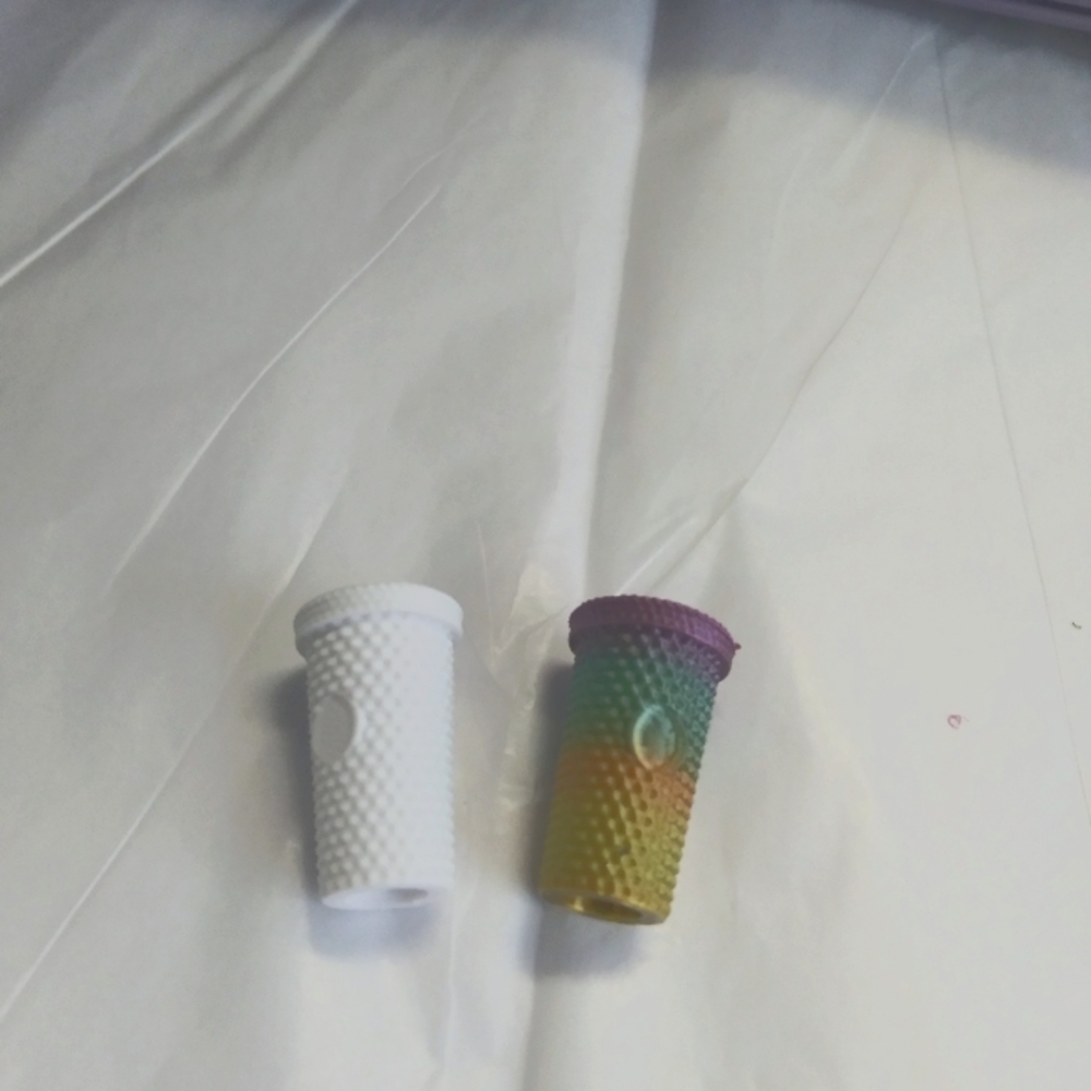 Starbucks inspired straw toppers